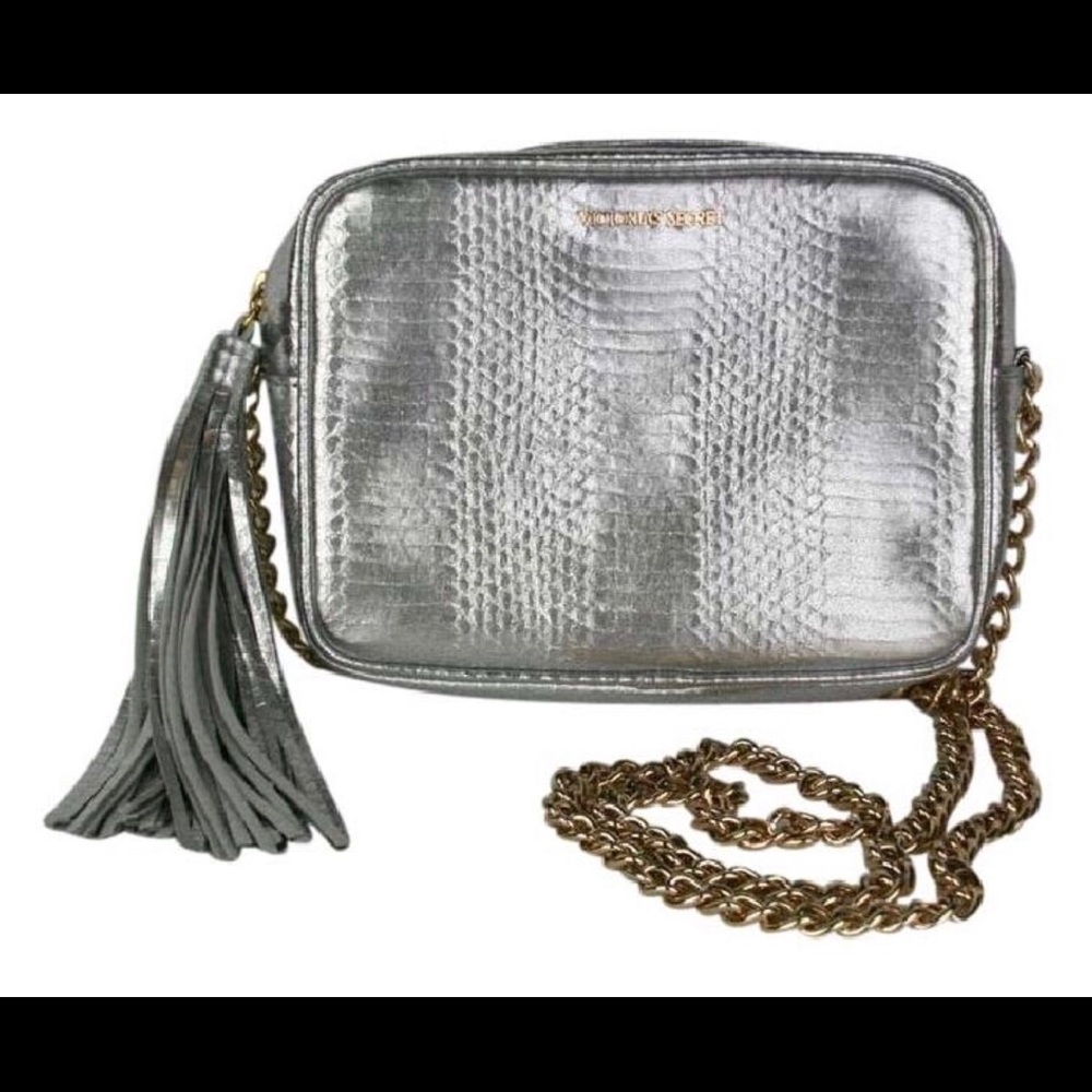 Victoria’s Secret Silver Metallic Shoulder Bag